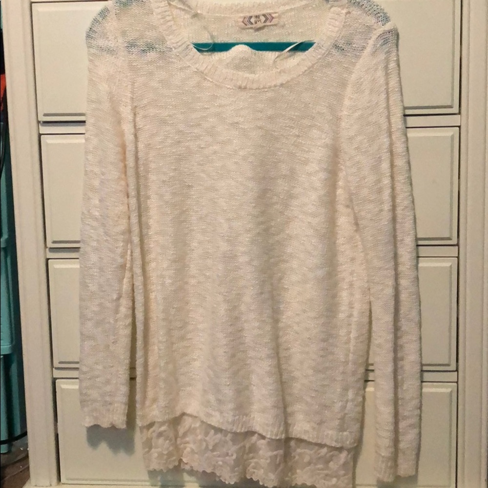 Cream sweater
